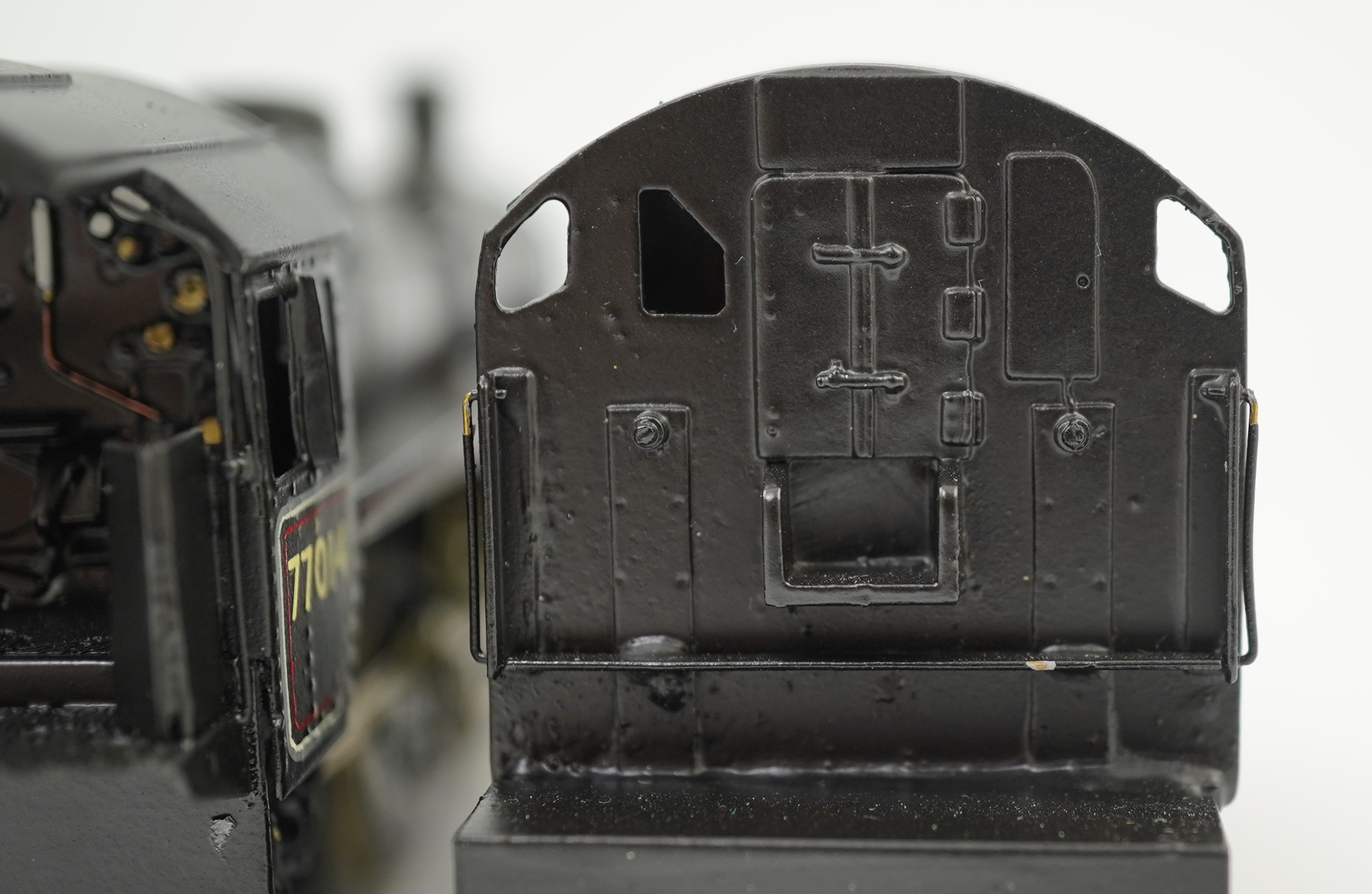 Two 00 gauge brass and white metal kit built BR tender locomotives; a Standard Class 2 2-6-0, 46437, together with a Standard Class 3 2-6-0, 77014, constructed, painted and lined to a high standard, both motored for two